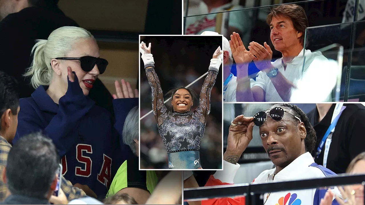 Tom Cruise, Snoop Dogg, Lady Gaga marvel at Olympic women's gymnastics competition