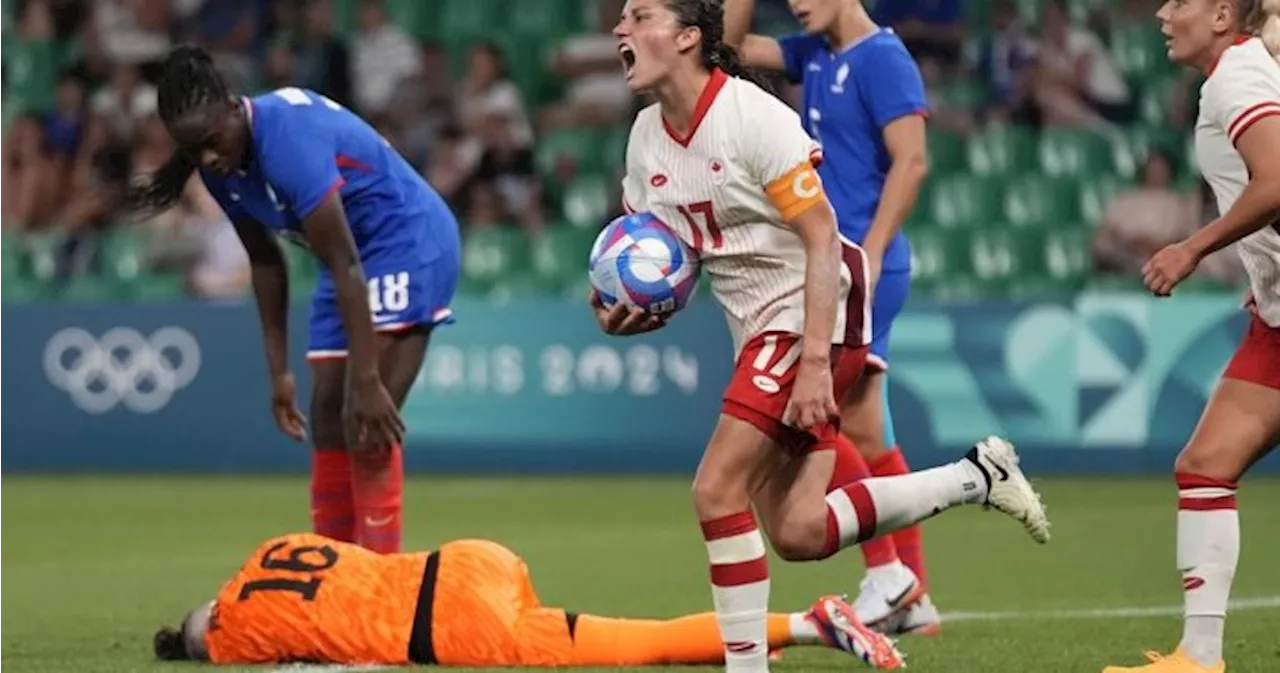 Canada beats France 2-1 in Olympic soccer