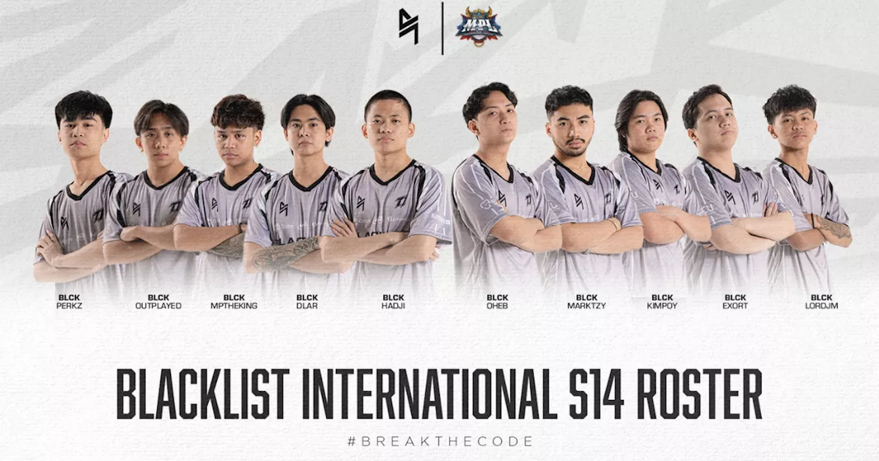 Dlar, MP the King return to bolster new-look Blacklist International in MPL Philippines Season 14