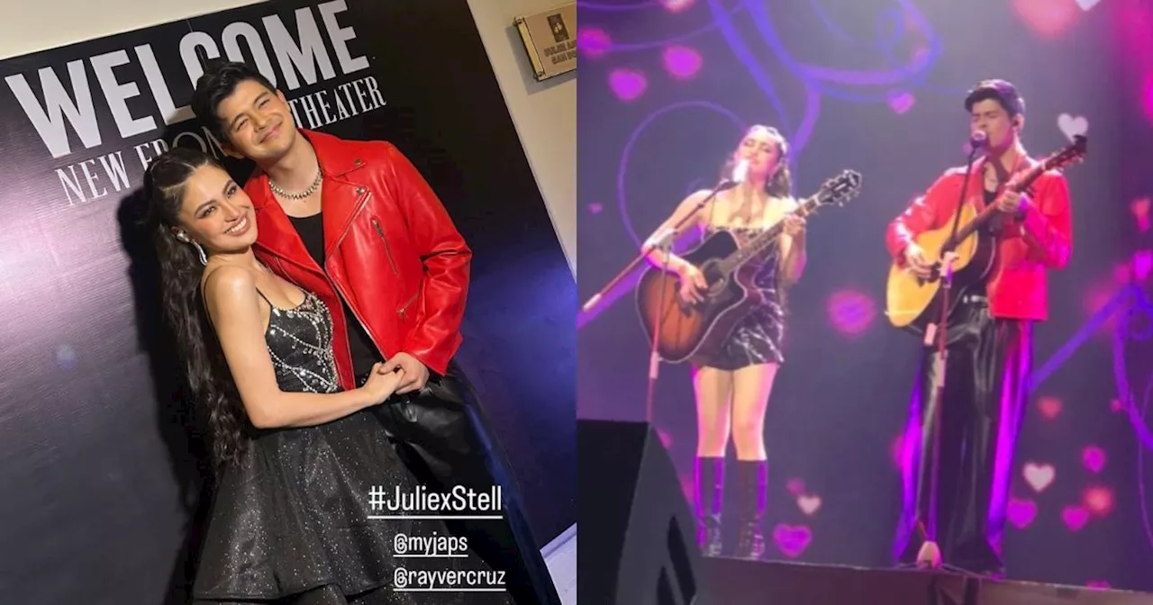 Rayver Cruz congratulates Julie Anne San Jose for successful first night of 'JulieXStell' concert