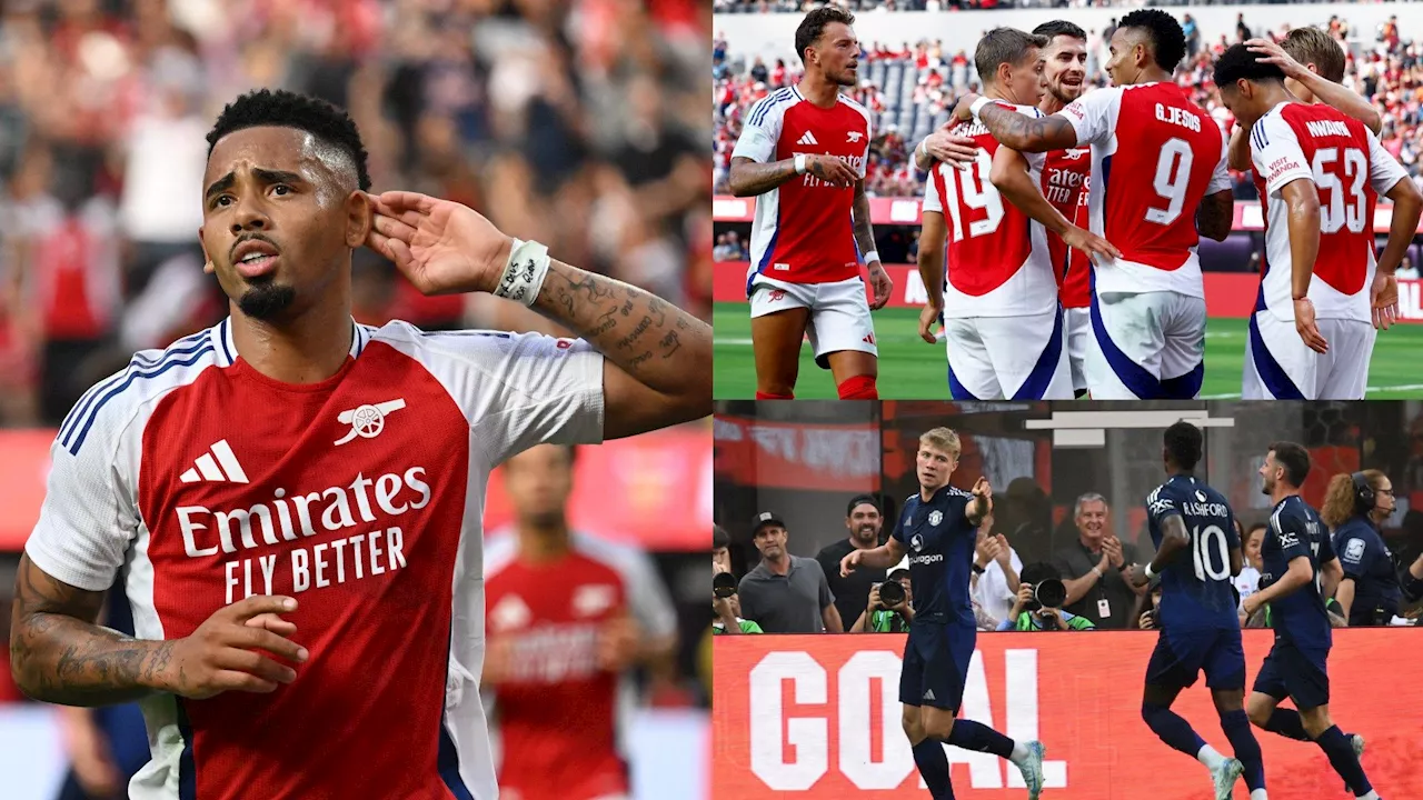 Rasmus Hojlund and Lenny Yoro fall to injury while Gabriel Jesus excels: Winners and Losers from Arsenal's preseason victory over Manchester United in the USA