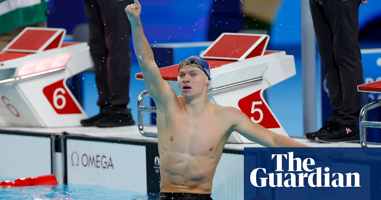 ‘Face of Games’ Leon Marchand gets Paris jumping by storming to medley gold