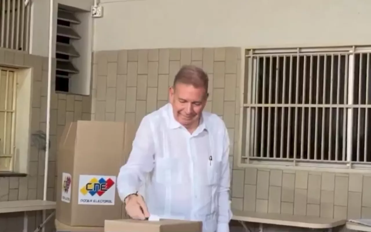 Venezuela: principal opositor de Maduro, Edmundo Gonzalez vota em Caracas