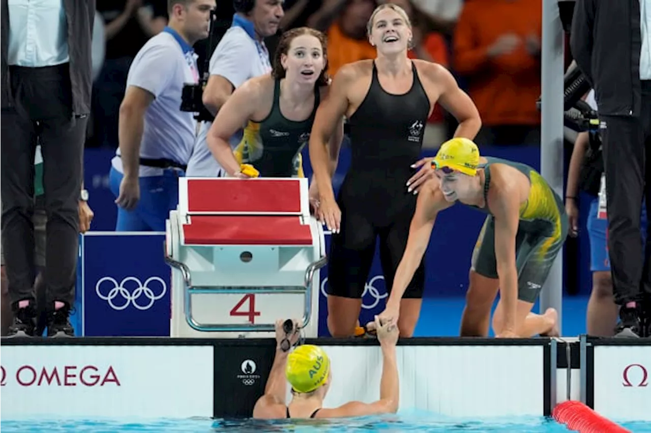 Australian women off to a dominant start in their Olympic swimming rivalry with the US