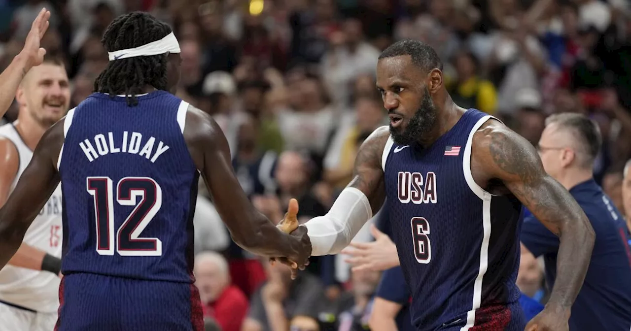 Kevin Durant and LeBron James lead U.S. past Serbia in Olympic opener