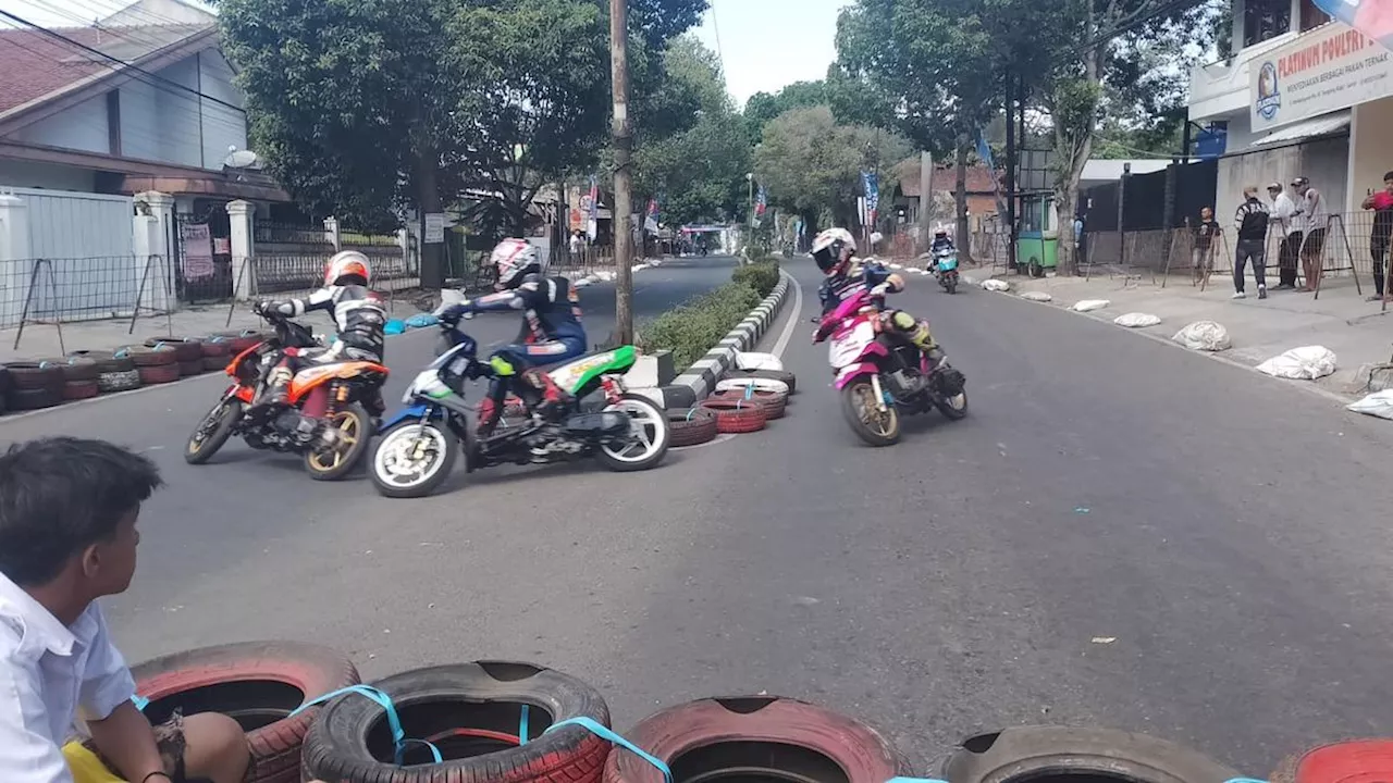 Demi Prestasi, Bilangan Jalan Pemda Garut Disulap jadi 'Sirkuit Dadakan' Road Race Porkab Garut 2024