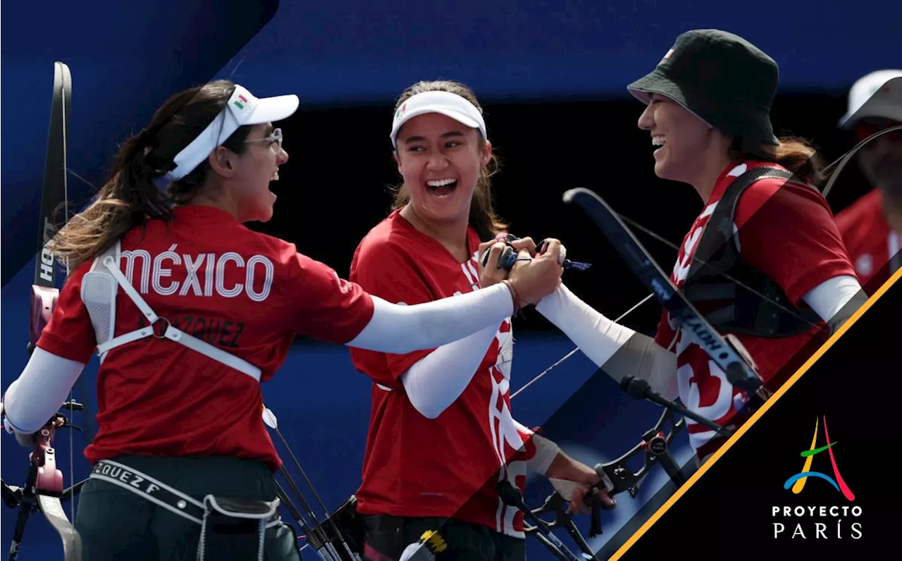 Alejandra Valencia, Ana Paula Vázquez y Ángela Ruiz avanzan a Semifinales de Tiro con Arco