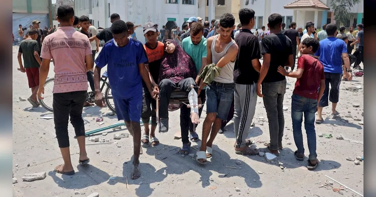 FOTO: Lagi, Israel Gempur Sekolah yang Jadi Kamp Pengungsian di Jalur Gaza hingga Tewaskan 30 Orang