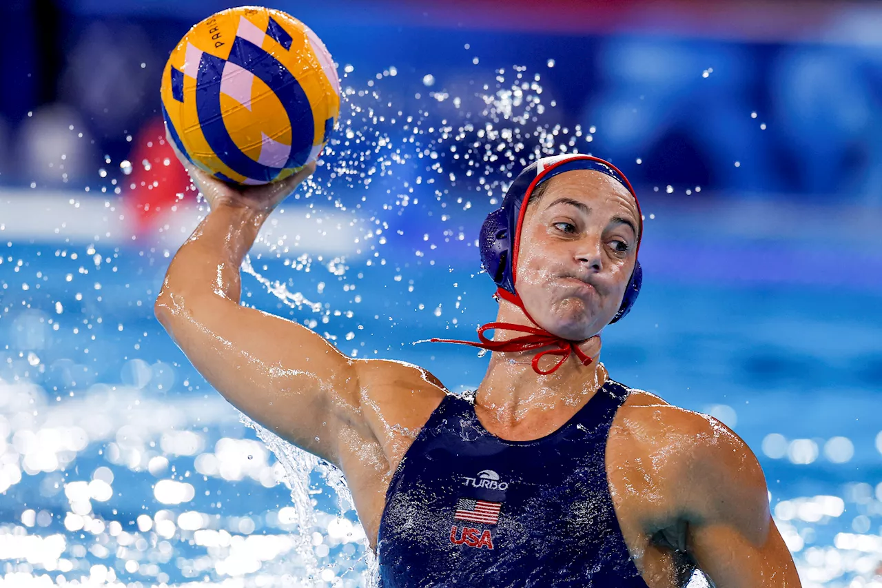 U.S. water polo captain Maggie Steffens playing with heavy heart at Paris Olympics