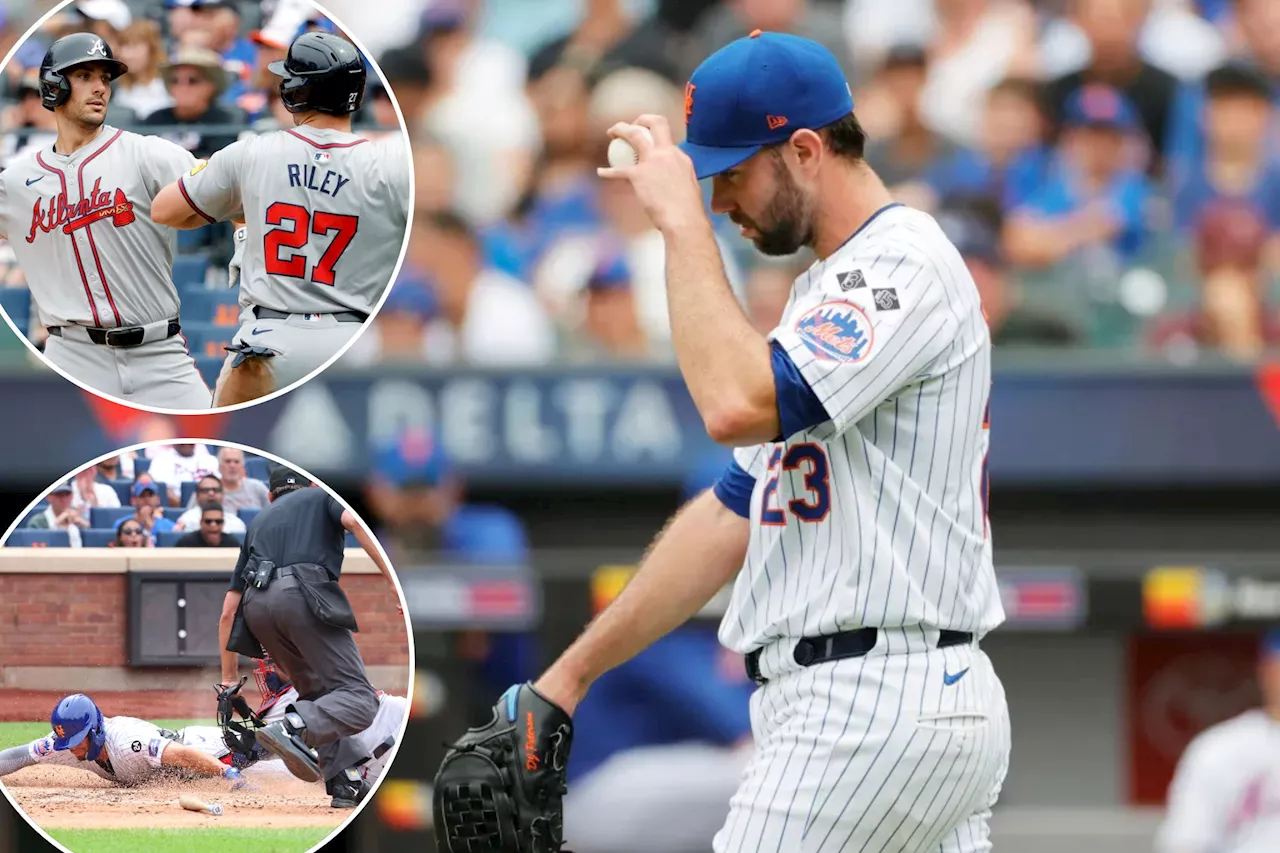 David Peterson's implosion, cold bats force Mets to settle for split with Braves after rout