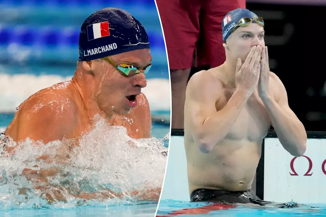 France's Leon Marchand cruises to gold medal in 400m individual medley at 2024 Olympics