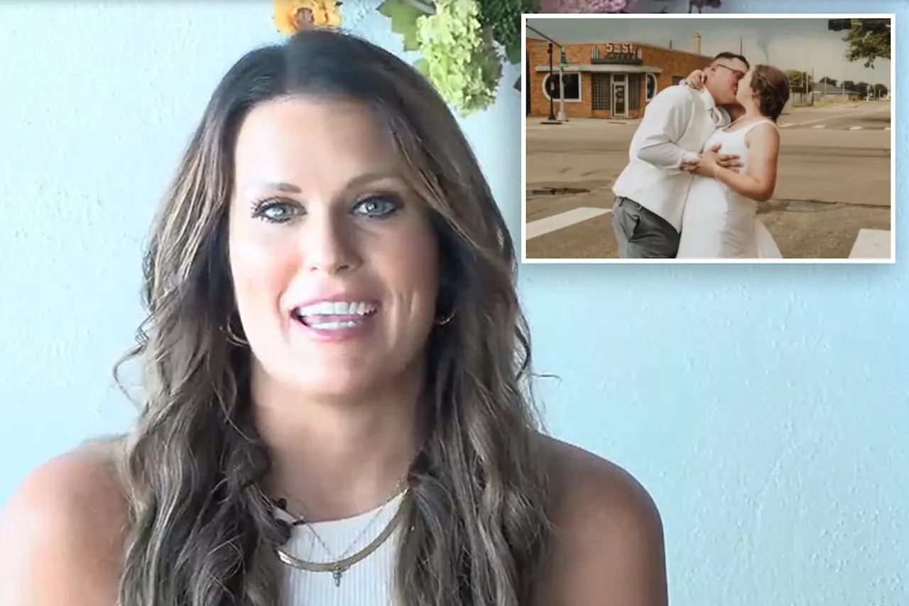 Nebraska newlyweds photobombed by ominous funnel cloud in incredible shot