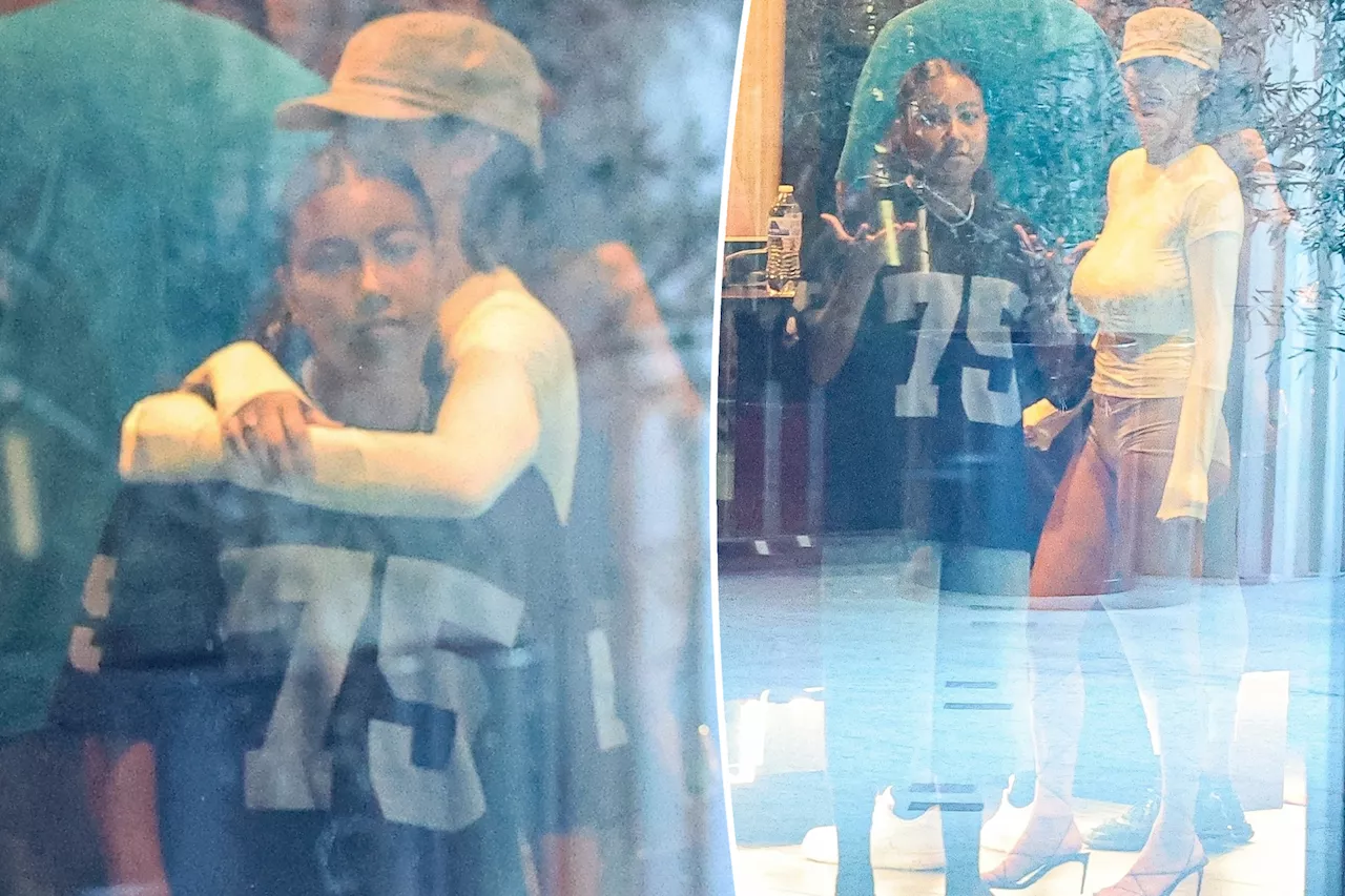 Bianca Censori hugs North West, 11, during 'Deadpool & Wolverine' movie date with Kanye West