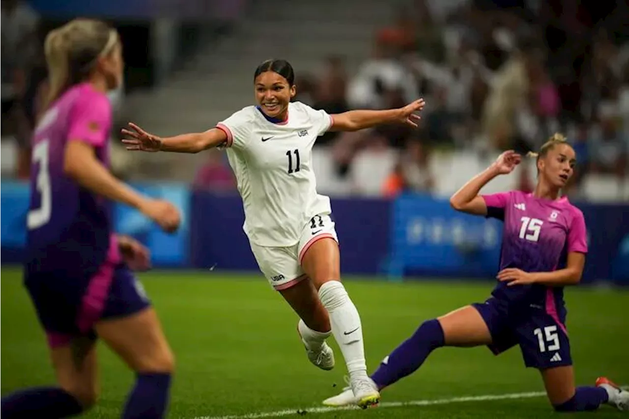 Sophia Smith powers U.S. women’s soccer team to a 4-1 rout over Germany at the Olympics