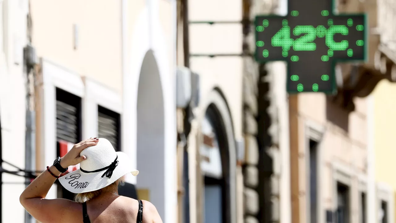 A Roma caldo senza tregua, lunedì altra giornata sopra i 40 gradi percepiti