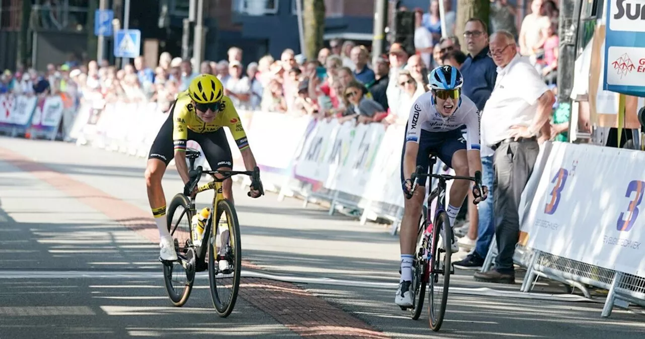 Europees kampioen Mischa Bredewold na fotofinish winnaar vrouwenkoers Gouden Pijl