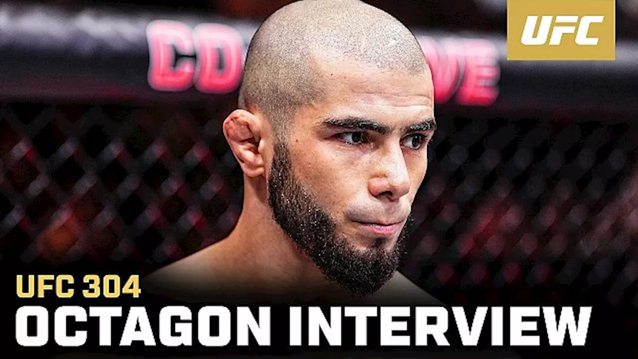 UFC 304 Octagon Interview: Muhammad Mokaev on Bad Blood with Manel Kape