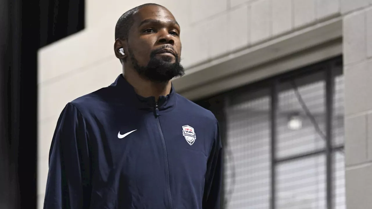 Kevin Durant Reacts to Team USA's First Olympic Win