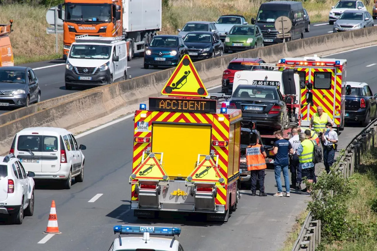 Charente-Maritime : un camping-car couché sur le côté perturbe la circulation sur l’A10