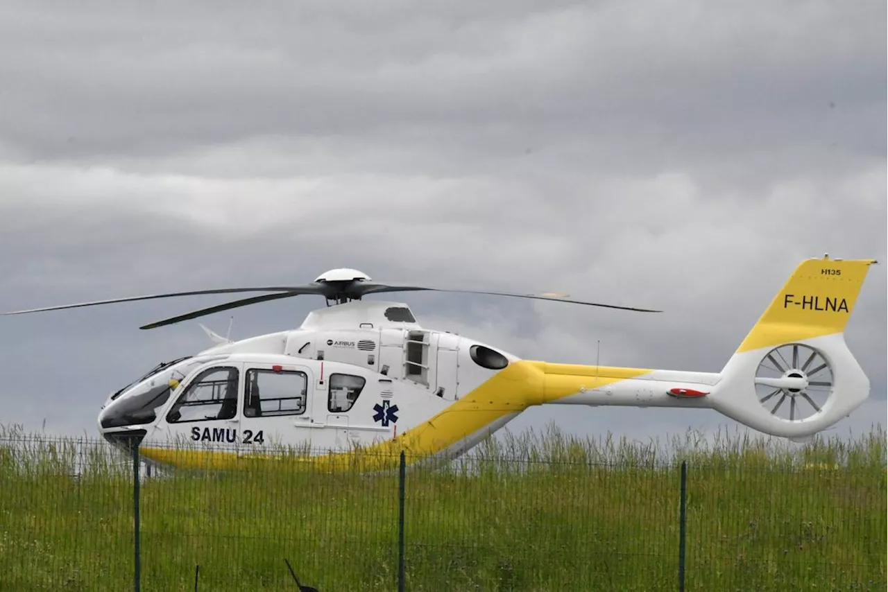 Une femme héliportée après être tombée dans une rivière en Dordogne