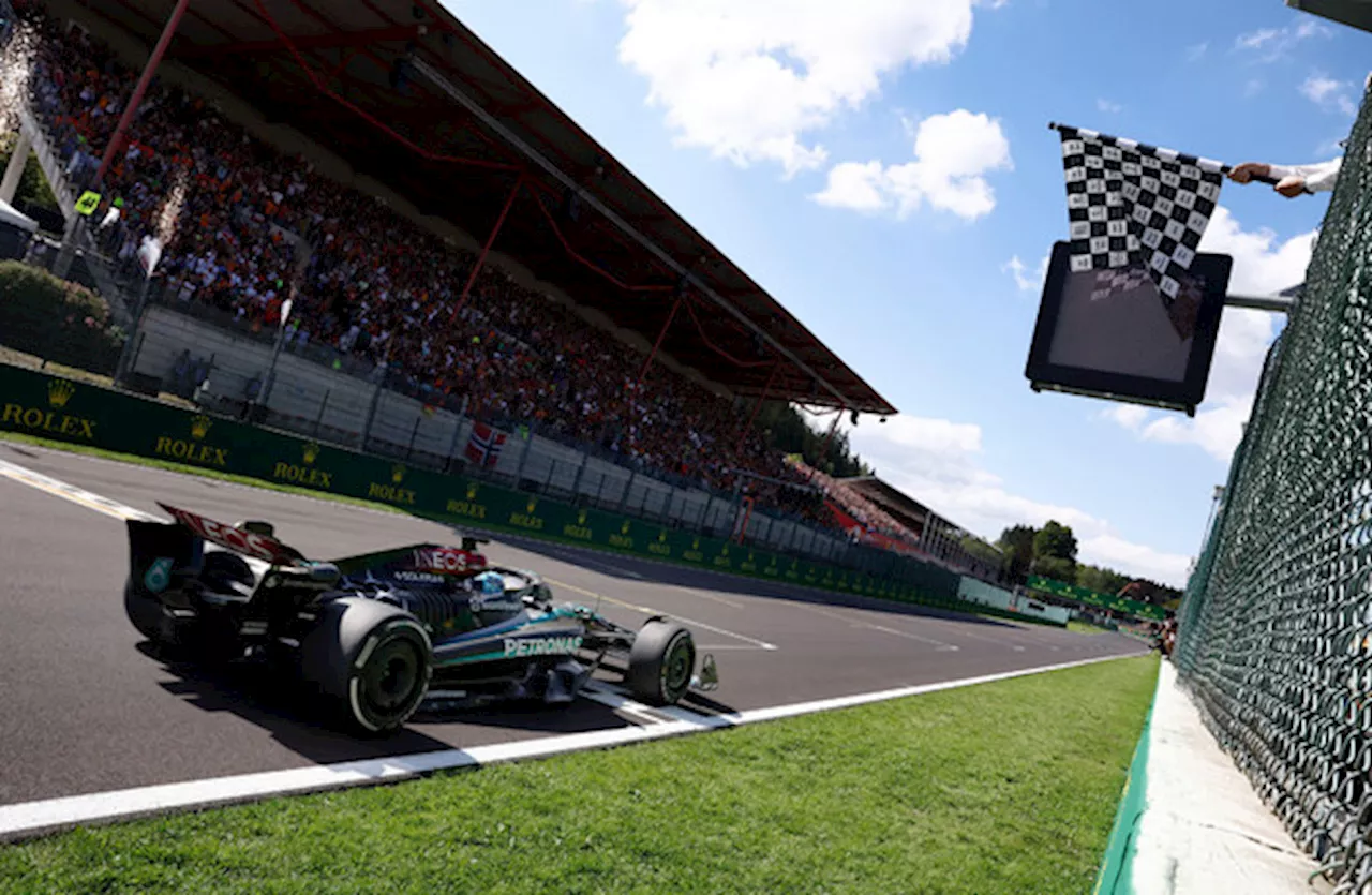 George Russell wins Belgian Grand Prix in Mercedes 1-2