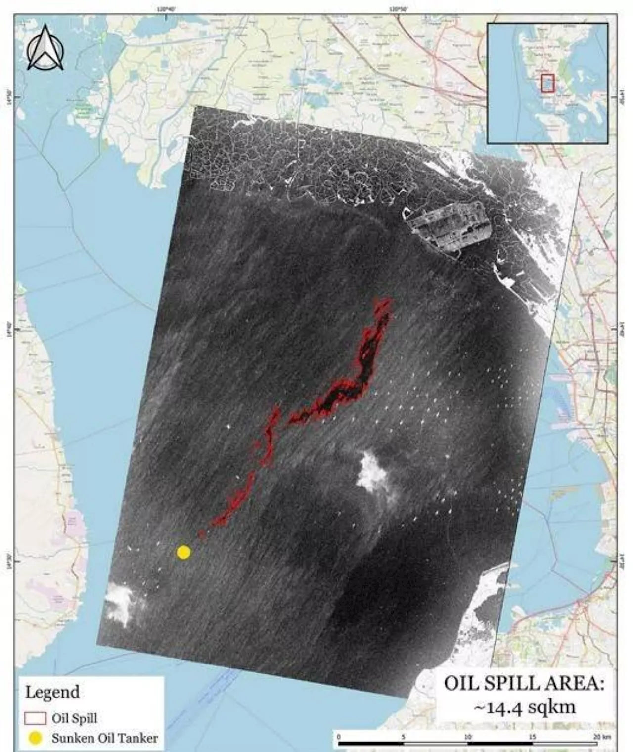 Oil slick from sunken tanker grows