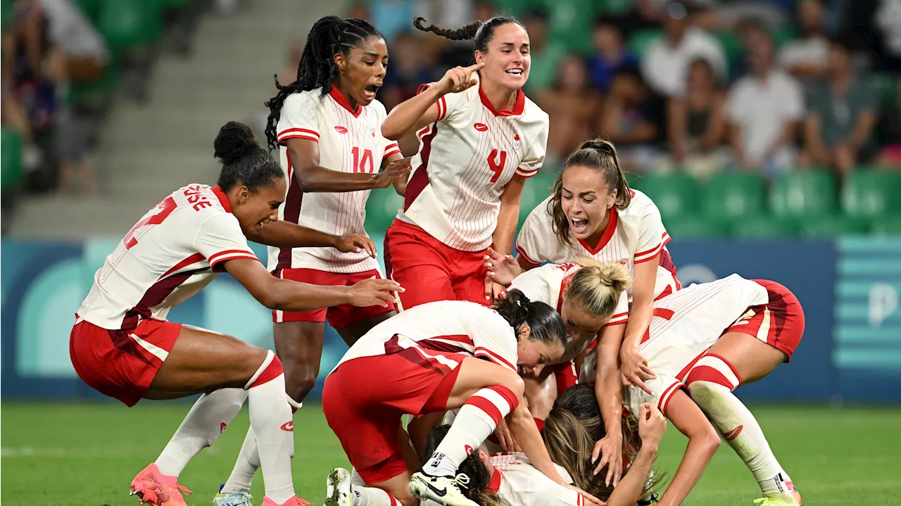 Canadian women edge France with late goal in Olympic soccer