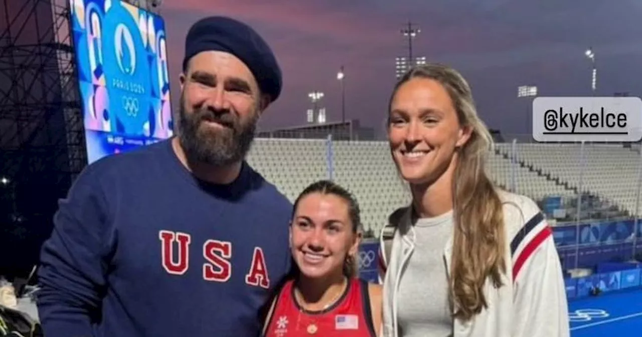 Jason Kelce Got Beret for Olympics With Kylie Kelce at Souvenir Shop