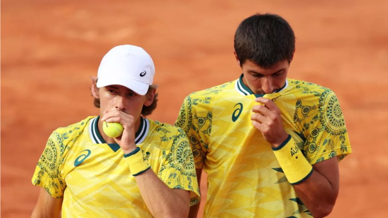 Australian tennis champ Alex de Minaur’s Olympics campaign over after a doubles loss