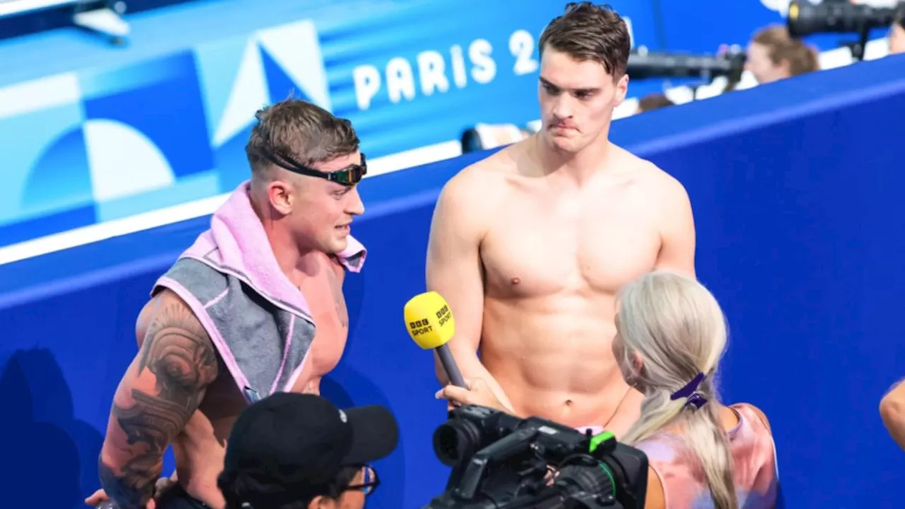 Olympic favourite Adam Peaty in tears after dead heat for 100m breaststroke silver medal