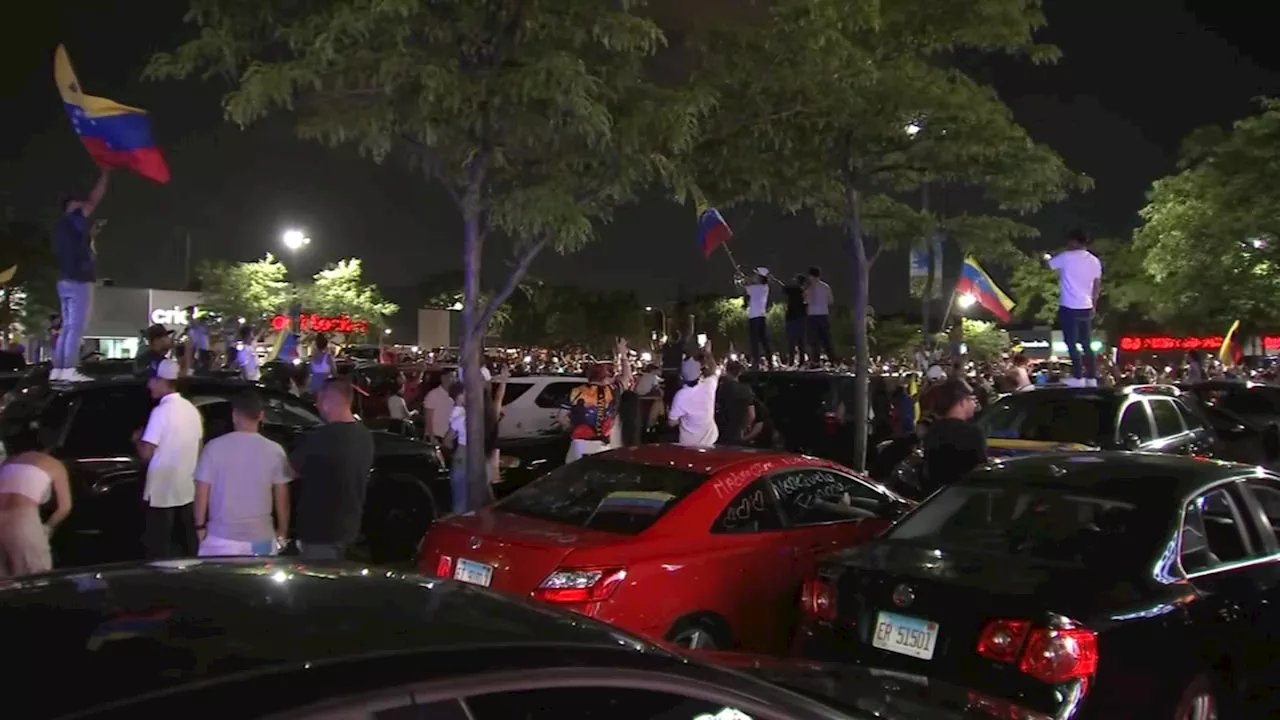 Large crowd rallies in Humboldt Park as Venezuelans await results in tense presidential election