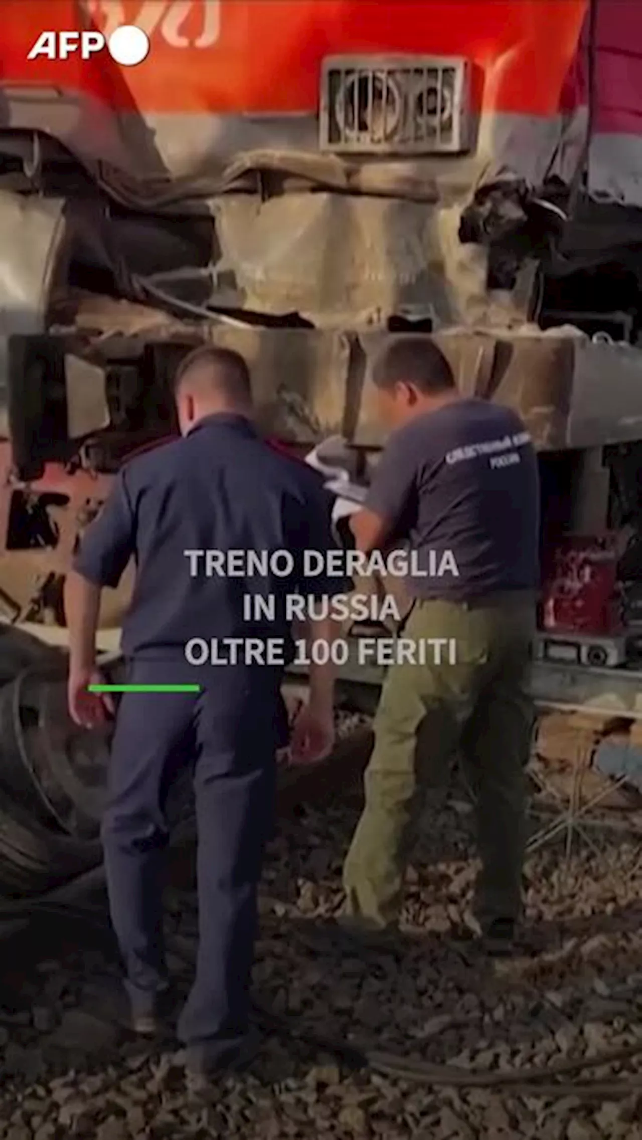 Treno deraglia in Russia, oltre 100 feriti