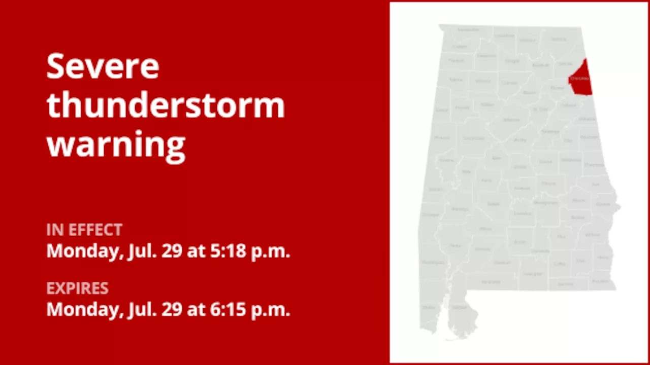 Damaging winds expected with thunderstorms to hit Cherokee County Monday