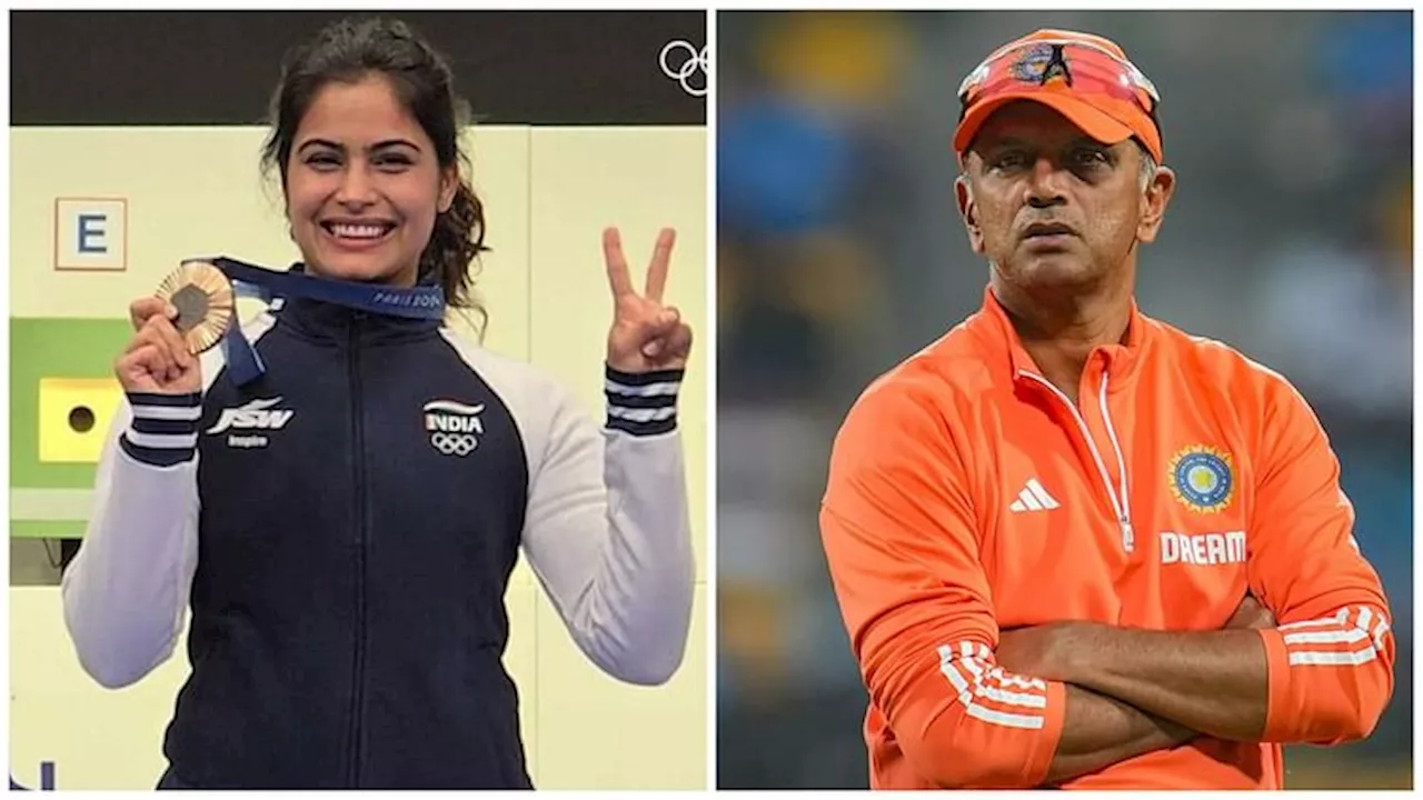 Manu Bhaker-Rahul Dravid: एक चैंपियन का दूसरे चैंपियन को सलाम, राहुल द्रविड़ बोले- मनु की कहानी अद्भुत है