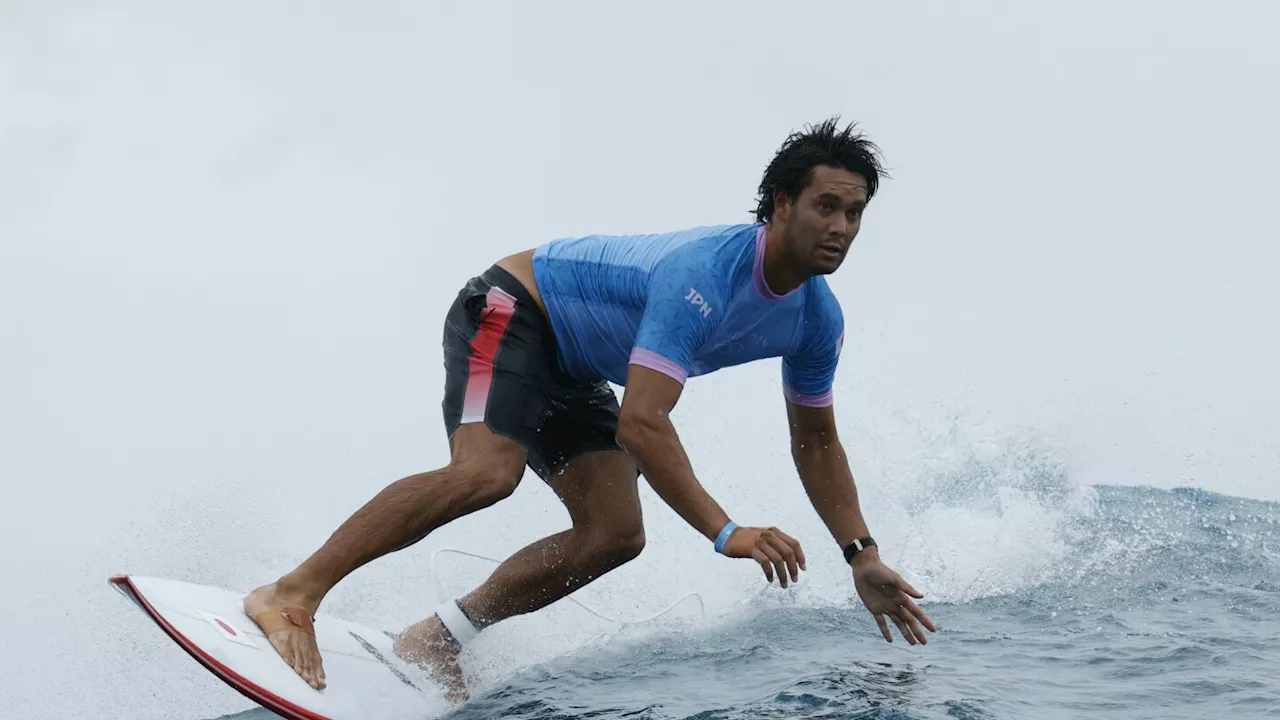 Giant barrels and steady swells for men's third day of Paris Olympics surfing competition in Tahiti