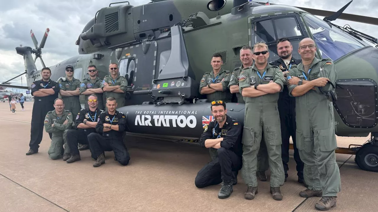 Neuburger Piloten präsentieren Eurofighter bei weltweit größter Airshow RIAT in England