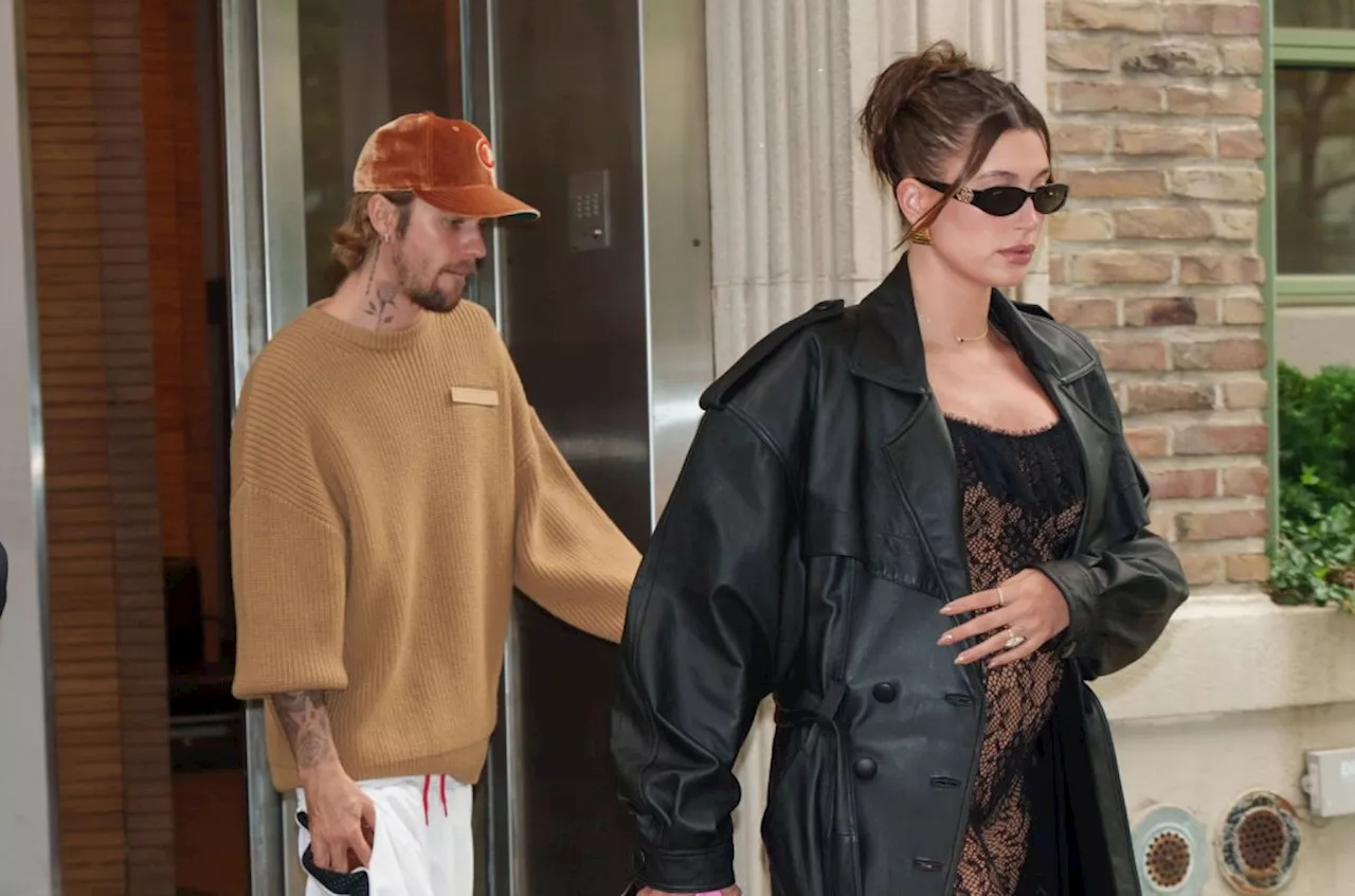 Justin Bieber Can’t Stop Smiling As He Cradles Hailey Bieber’s Baby Bump