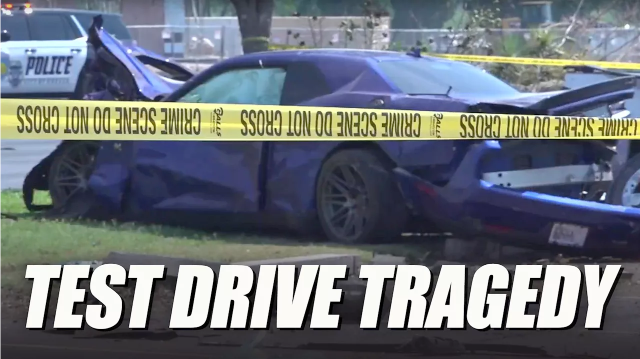 124 MPH Dodge Challenger Test Drive Crash Kills Mother Of Three