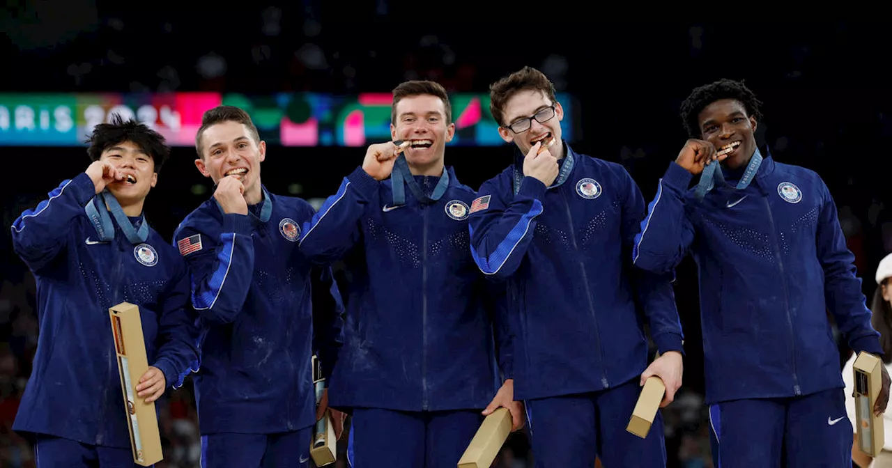 U.S. men win their first Olympic gymnastics team medal in 16 years