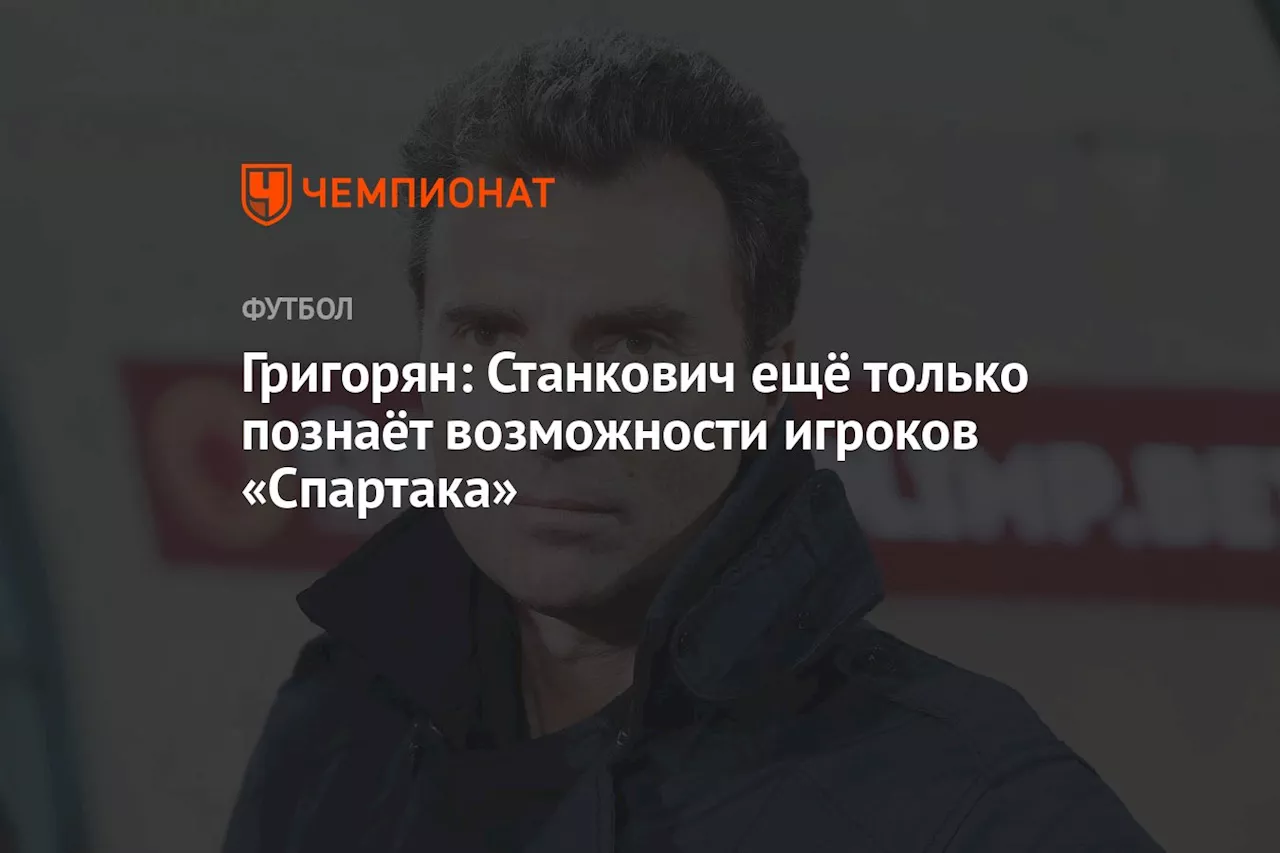 Григорян: Станкович ещё только познаёт возможности игроков «Спартака»