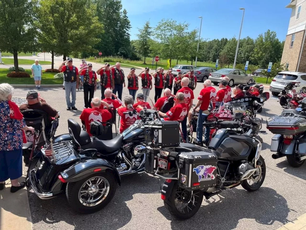 Avon Lake bike riders remember fallen comrades abroad with senior veterans