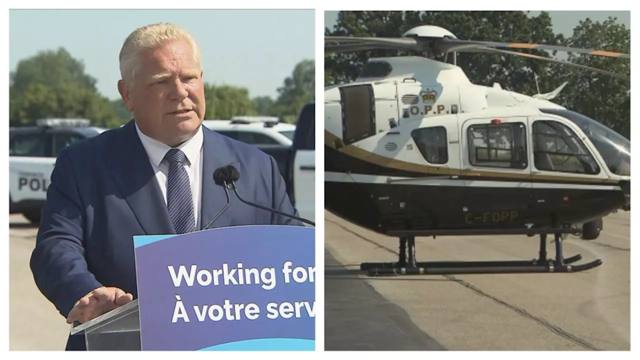 'A massive boost for community safety,' Ford says of 5 new police helicopters in GTA, Ottawa