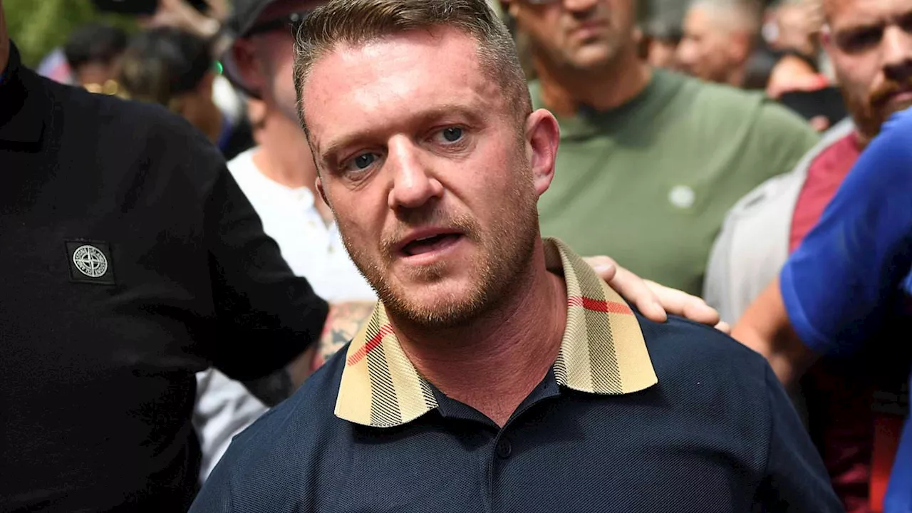 Tommy Robinson 'has fled the country' after playing 'libellous' film to thousands of protesters at...