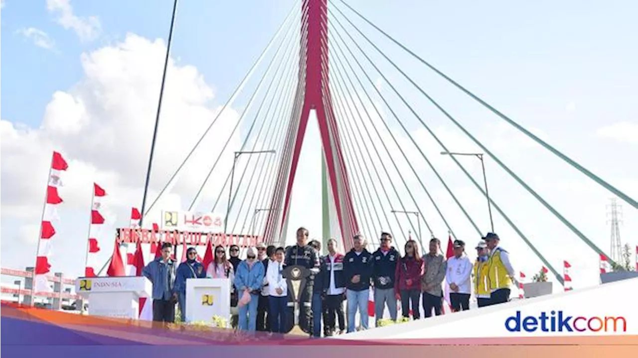 Jembatan Pulau Balang Diresmikan Jokowi, Balikpapan ke IKN Hemat Satu Jam!