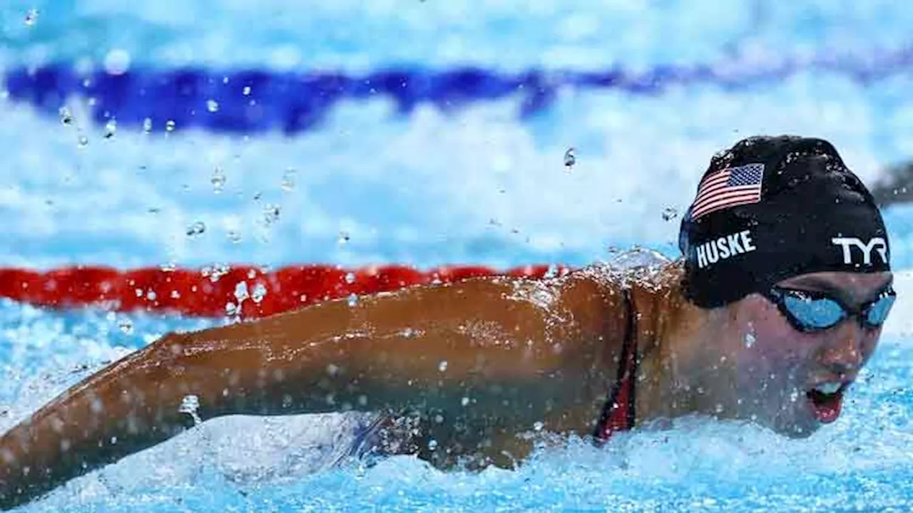 Huske beats Walsh to 100m butterfly gold in US one-two