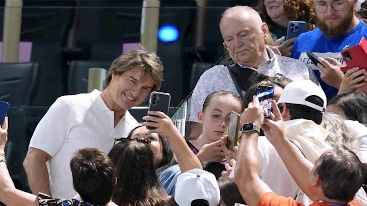 When Biles competes, the show is in the stands too. Tom Cruise, more stars attend her Olympic return