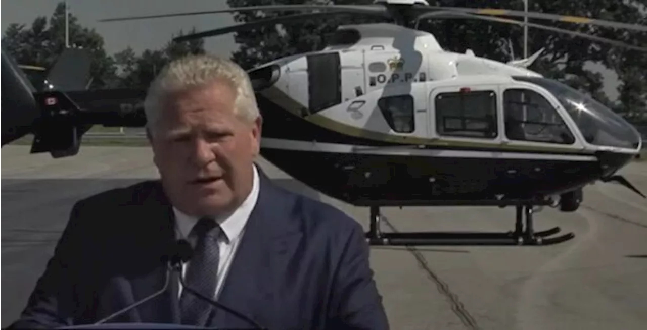 Province announces new police helicopters, including one in Durham, to fight auto theft and organized crime