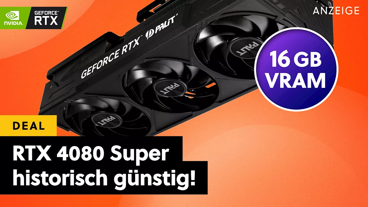 Rekord-Tiefstpreis für die neuste Nvidia 4K-Grafikkarte! Bei Mindfactory gibt's die RTX 4080 Super jetzt super-günstig