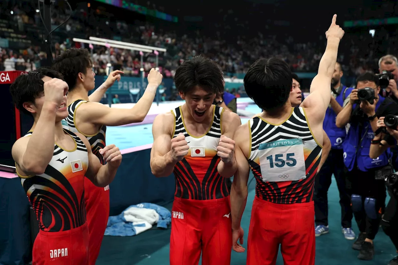 Paris Olympics: Japan surges past China for Olympics men’s gymnastics team gold, U.S. wins bronze