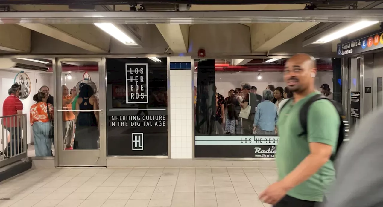 In the depths of the Jackson Heights subway station, a cultural center emerges